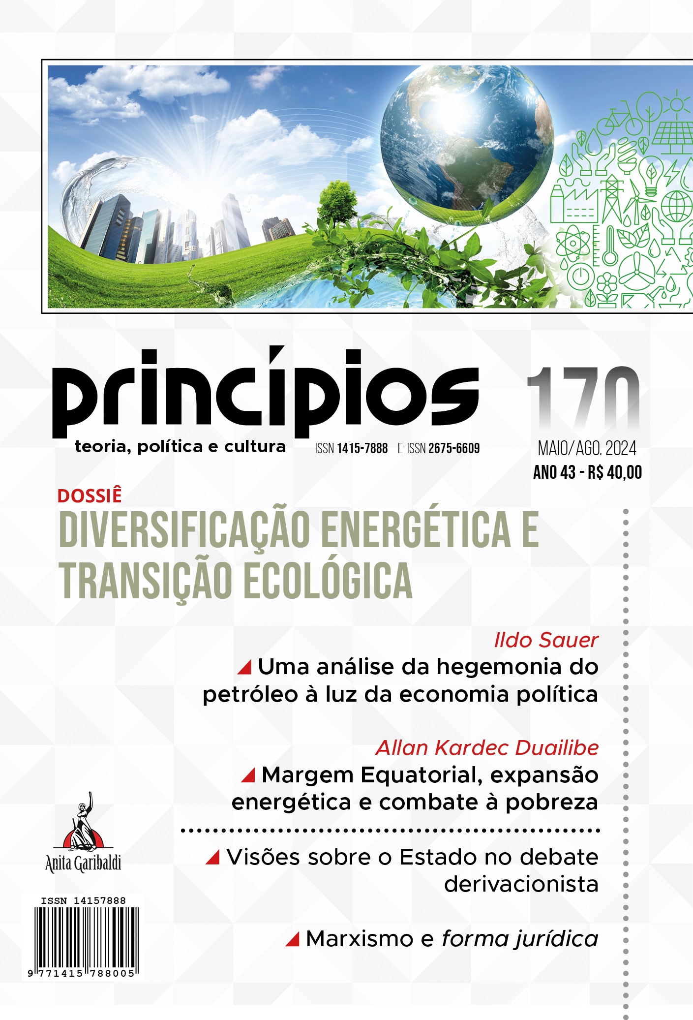 					Visualizar v. 43 n. 170 (2024): Diversificação energética e transição ecológica
				