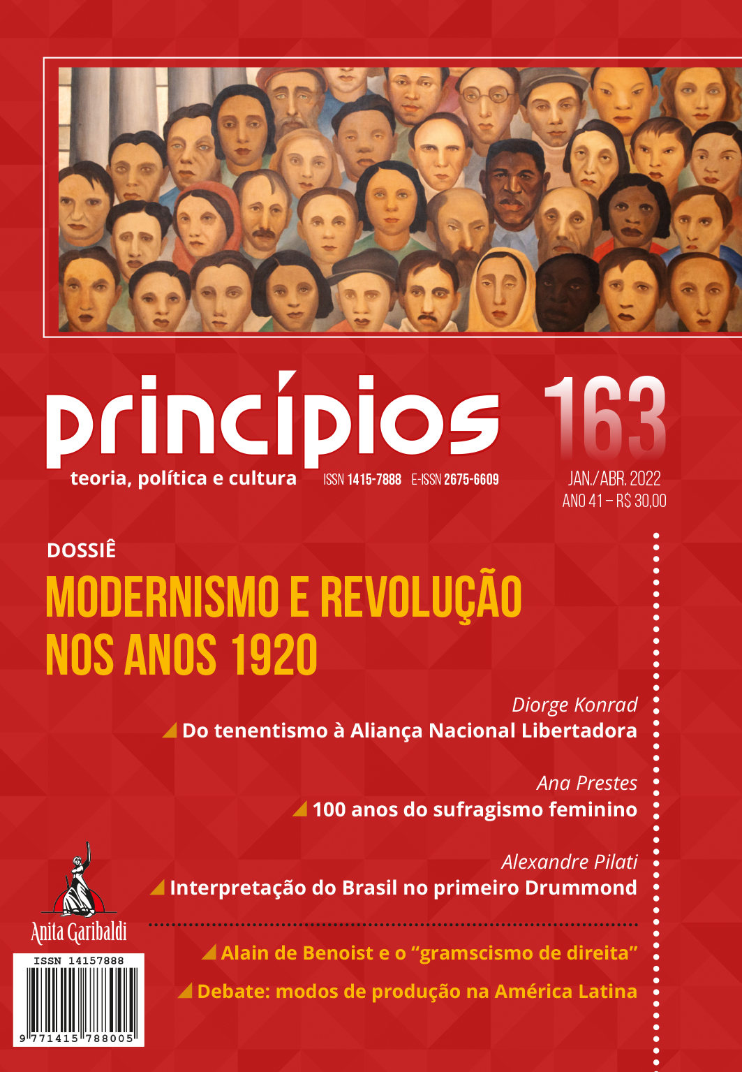 Princípios nº 163 – Jan./Abr. 2022.Modernismo e revolução nos anos 1920.